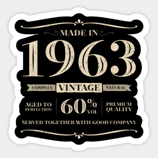 60 years. Born in 1963 Sticker